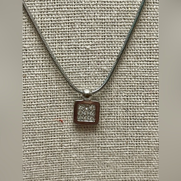 CHRISTIAN DIOR Double sided cube pendant / necklace - Picture 2 of 7